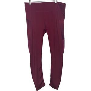 Adidas Climalite Mesh Side Leggings Size Large Full Length Pink